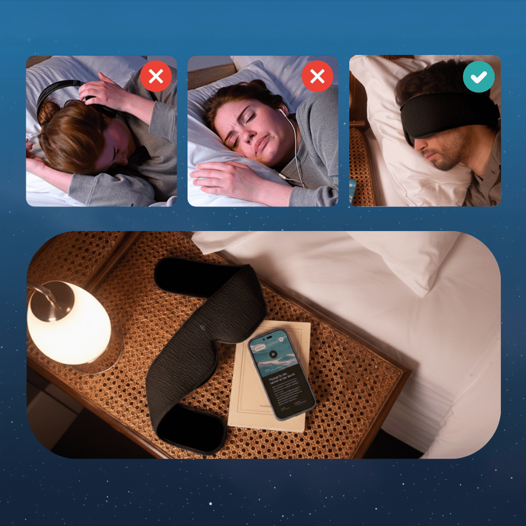 Oria Pro – Masque Audio pour Sommeil Profond & Obscurité Totale